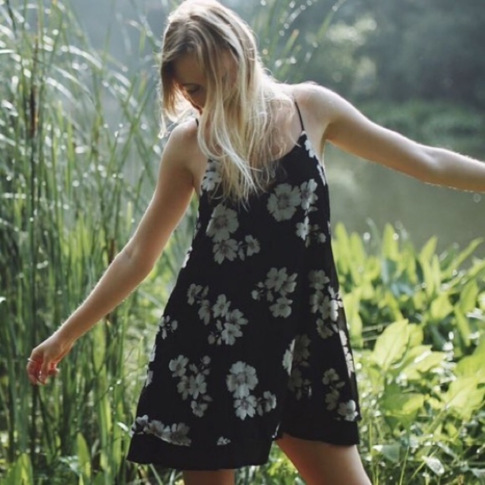 Brandy Melville Floral Tank Dress